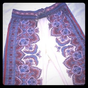 Cynthia Rowley bohemian print wide pants